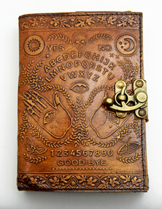 Ouija Board Leather Embossed Journal